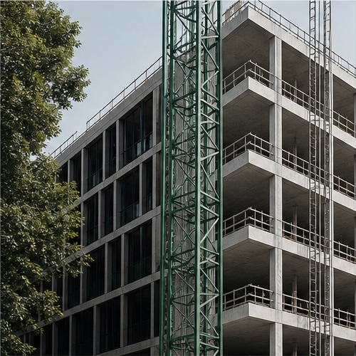 Moderne Baustelle