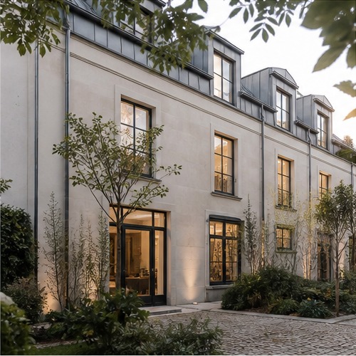 Einladende sanierte Architektur