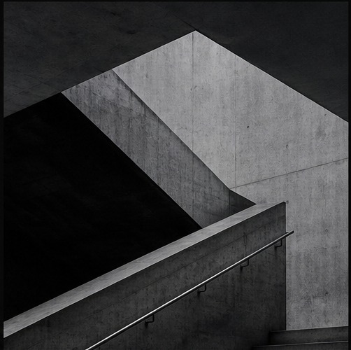 Brutalistische Betongeometrie